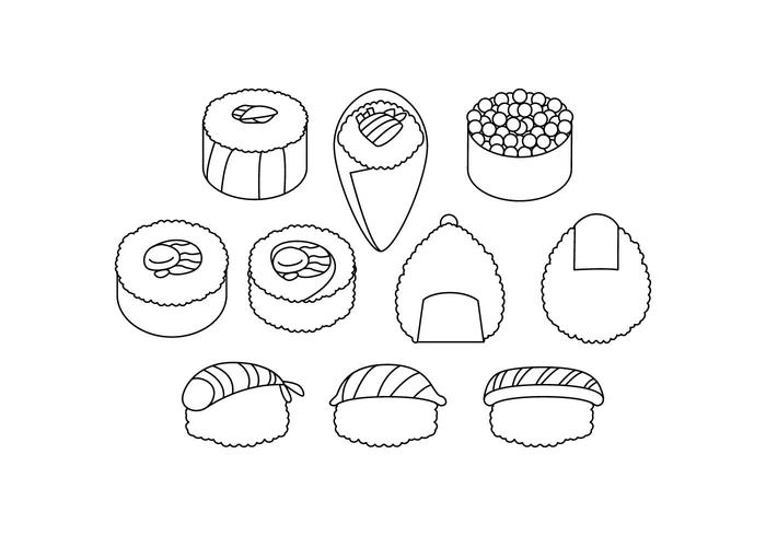 Icono de comida japonés gratis Vector