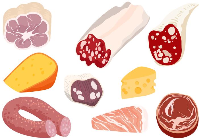 Cheese Charcuterie Vectors