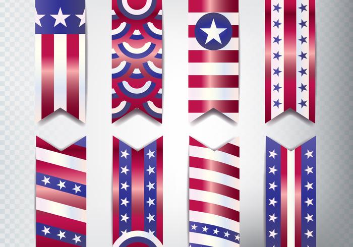 Memorial Day Banner Set vector