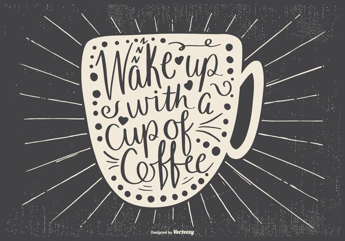 Typogarphic Coffee Illustration Typogarphic Coffee Illustration