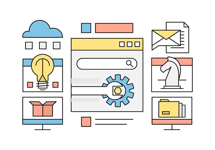 Free Web Design and Development Vector Elements Free Web Design and Development Vector Elements