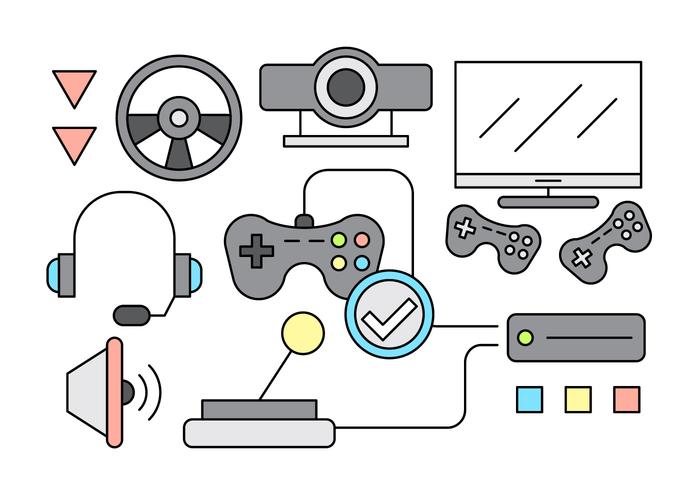 Iconos de juego gratis vector