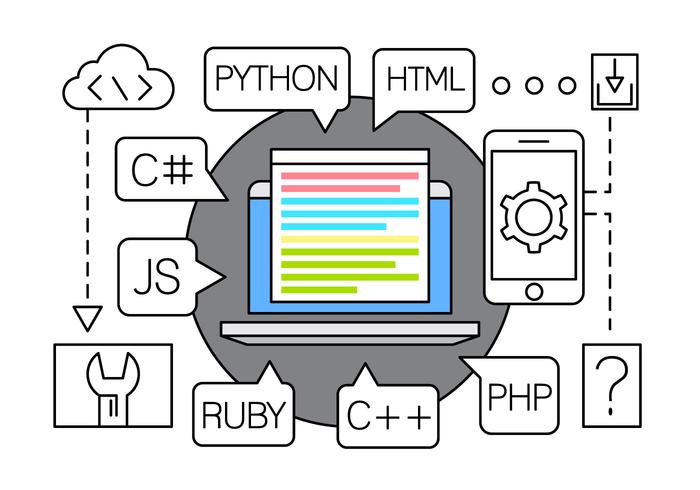 Linear Coding Languages vector