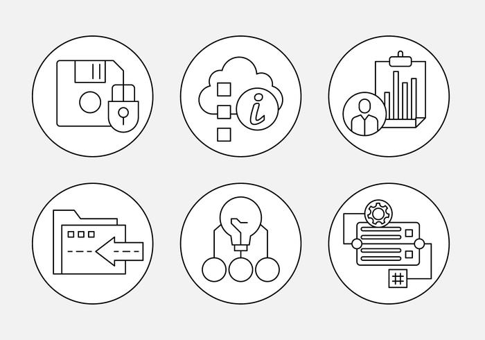 Free Thin Line Web Icons vector