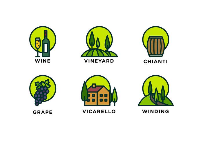 Tuscany Line Icon Free Vector