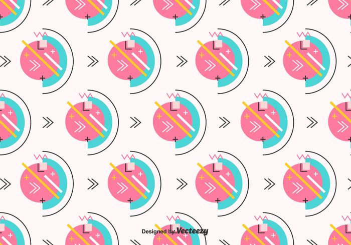 Retro Geometric Vector Pattern