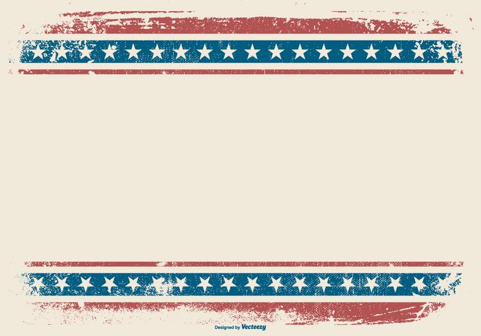 Patriotic Grunge Style Background vector