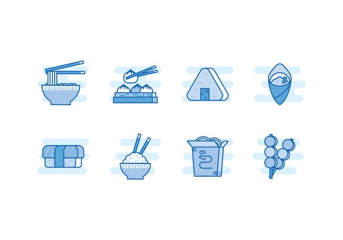 Free Asian Food Vector Icons Free Asian Food Vector Icons