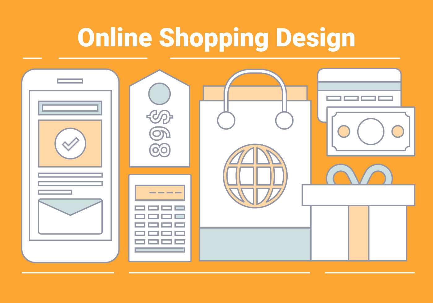 Free Linear Workspace Objects Background 150230 Vector Art at Vecteezy