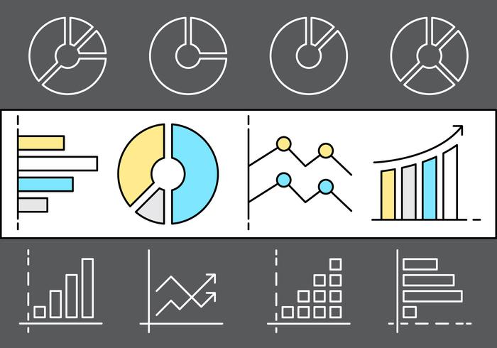 Linear Infographic Vector Elements Linear Infographic Vector Elements