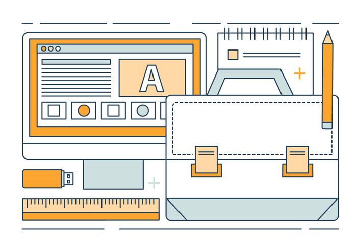 Free Linear Vector Digital Media Illustration Free Linear Vector Digital Media Illustration