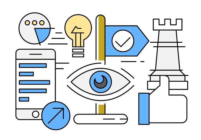 Free Linear Startup Vector Elements Free Linear Startup Vector Elements