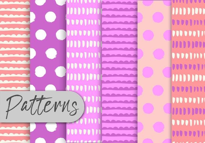 Pink Abstract Pattern Set Pink Abstract Pattern Set