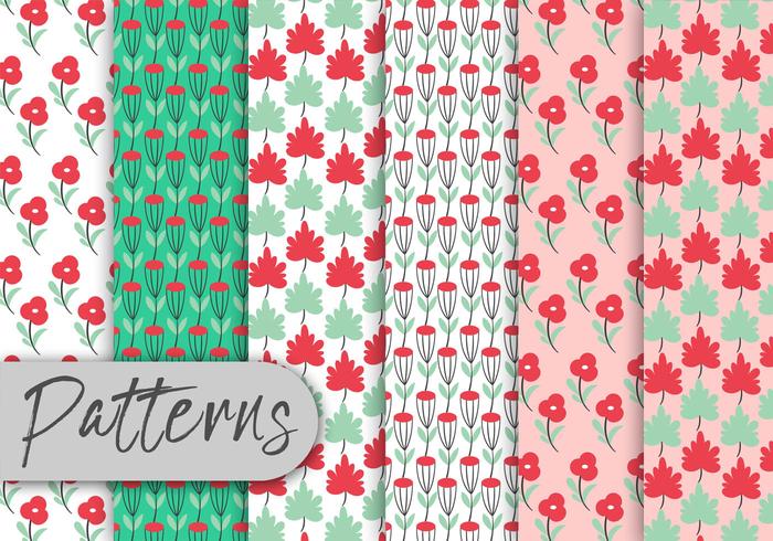 Colorful Roses Pattern Set Colorful Roses Pattern Set
