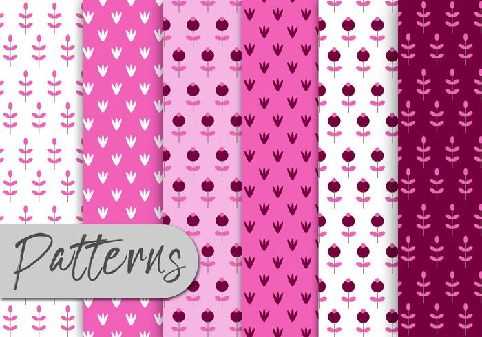 Pink Nature Pattern Set Pink Nature Pattern Set
