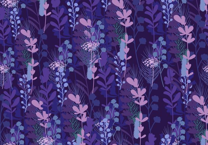 Seamless Pattern Of Bluebonnet vector