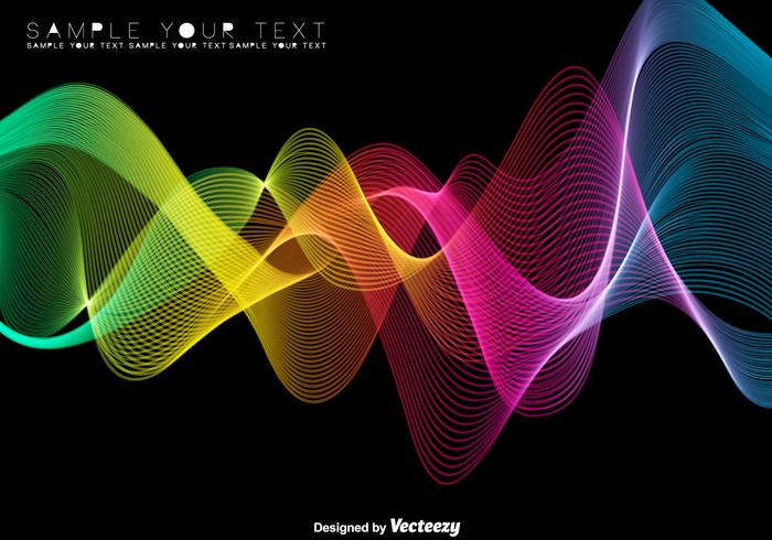 Abstract Colorful Spectrum Background - Vector