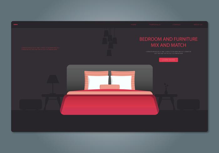 Red Bedroom and Furniture Web Interface Red Bedroom and Furniture Web Interface