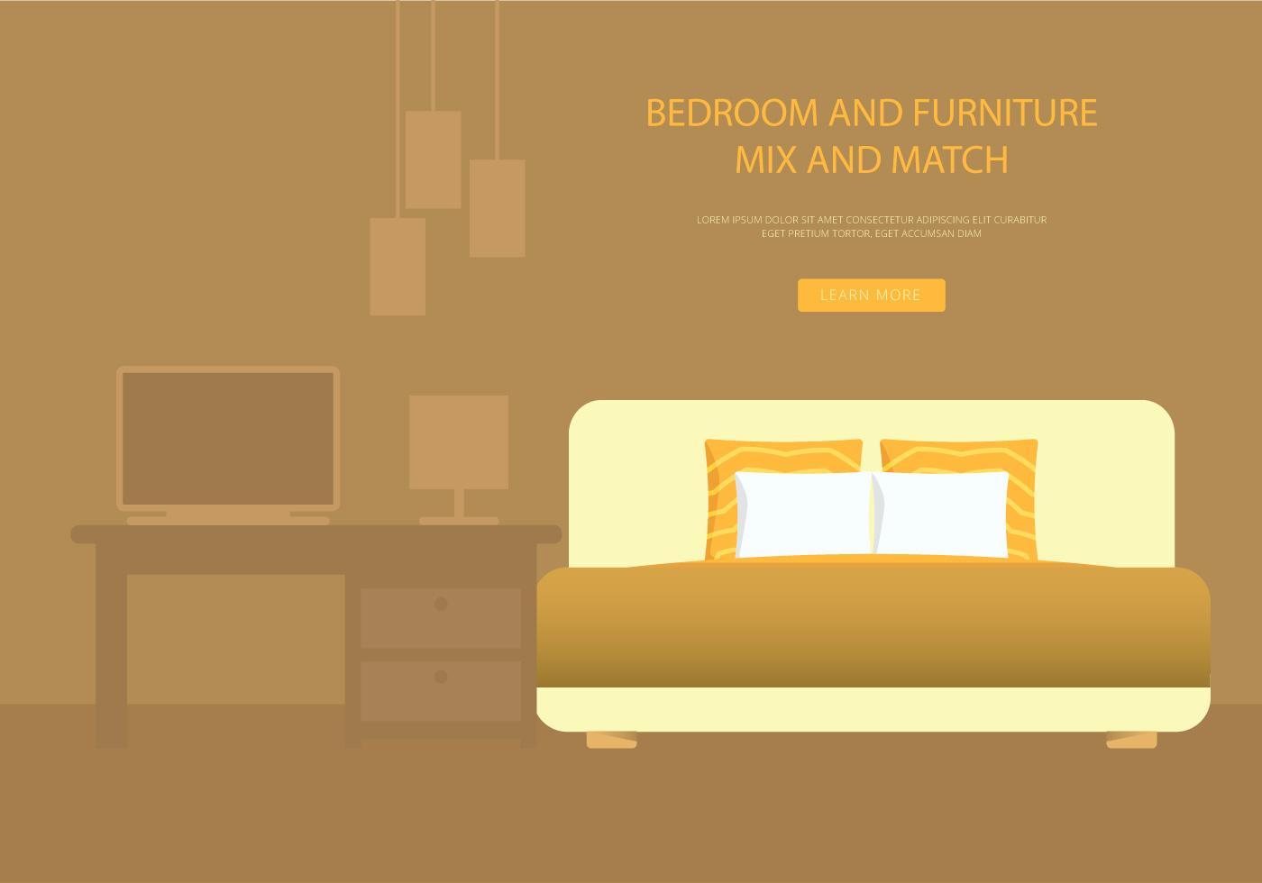 Headboard Bedroom and Furniture 150439 Vector Art at Vecteezy