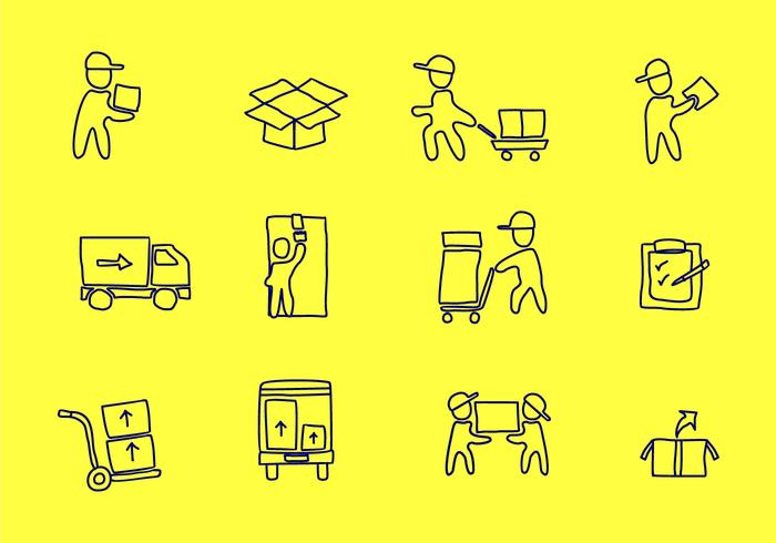 Delivery Man Flat Vector Delivery Man Flat Vector
