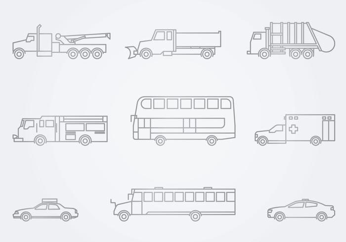 Public Service Vehicles Icon vector