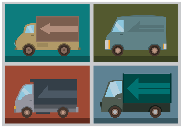 Free Moving Van Vectors