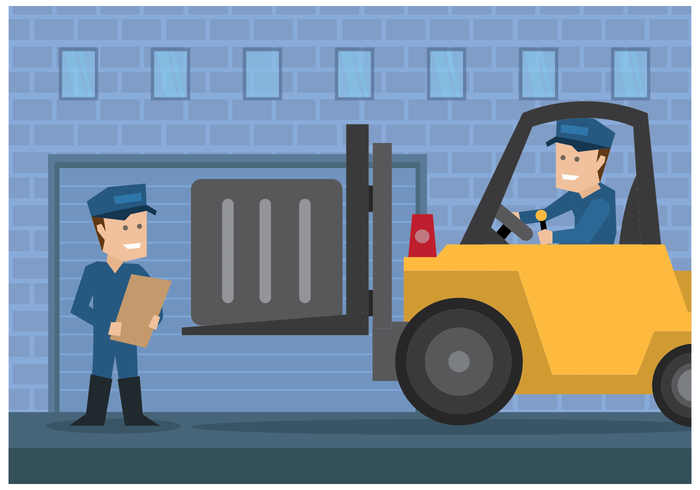 Delivery Men Moving Illustration Vector