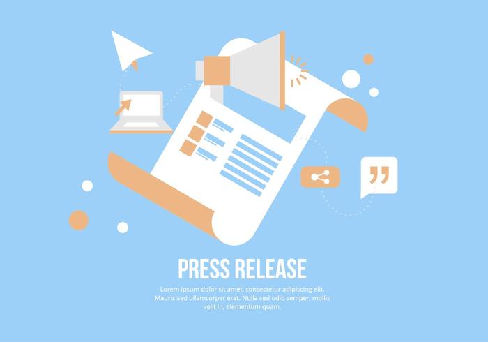 Press Release Illustration vector