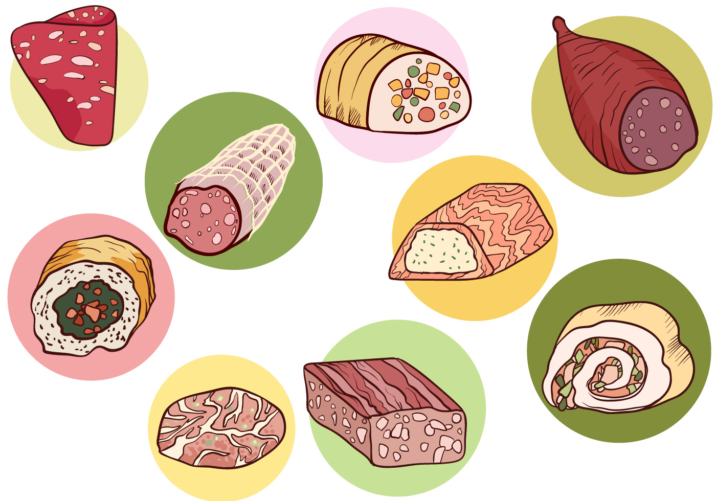 Download the Free Charcuterie Vectors 150553