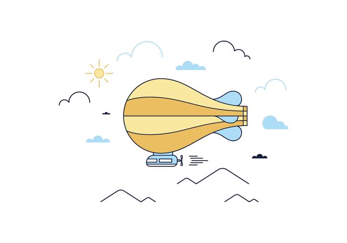 Free Air Ship Vector