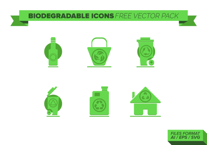 Biodegradable Icons Free Vector Pack Biodegradable Icons Free Vector Pack