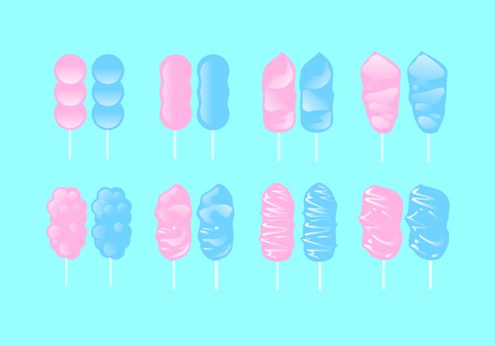 Sweet Candy Floss Free Vector