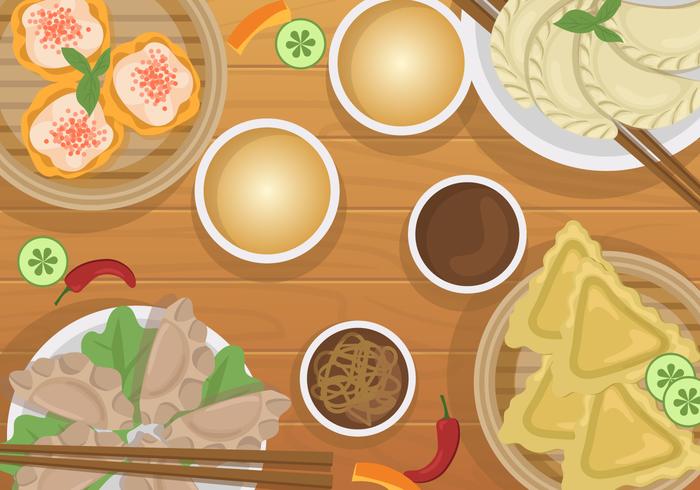 Dumplings For Dinner Vector