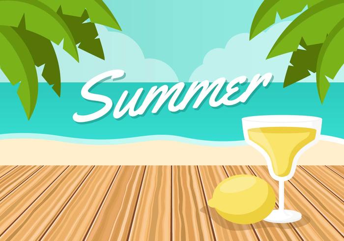 Free Boardwalk on the Beach Vector