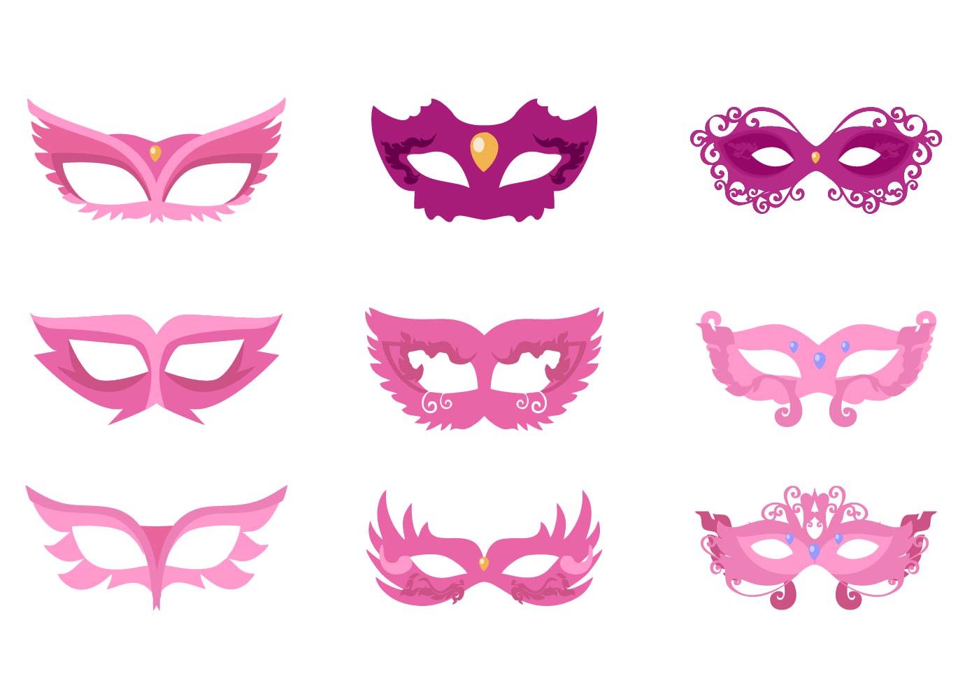 Download Free Masquarade Mask Vector - Download Free Vectors ...