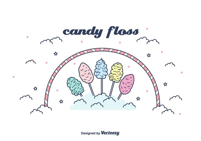 Candy Floss Vector