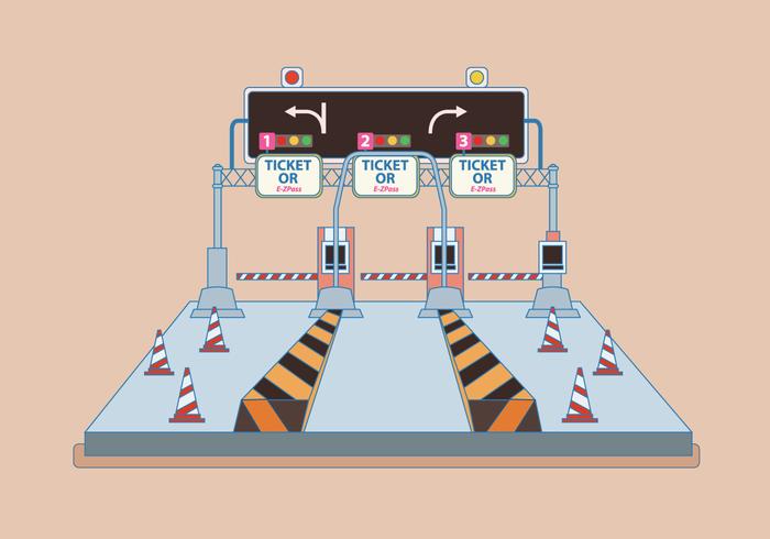 Toll Gate Vector