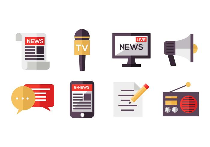 Free Mass Media Icons Vector