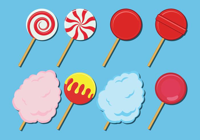 Sweet Candies Vector Icons