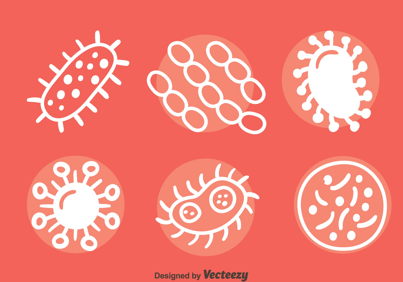 Download White Virus Bacteria Vector Sets - Download Free Vectors, Clipart Graphics & Vector Art