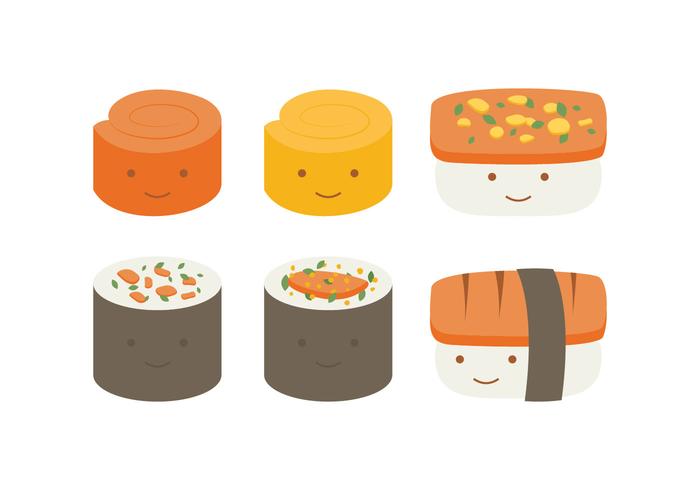 Cute Temaki Collection vector