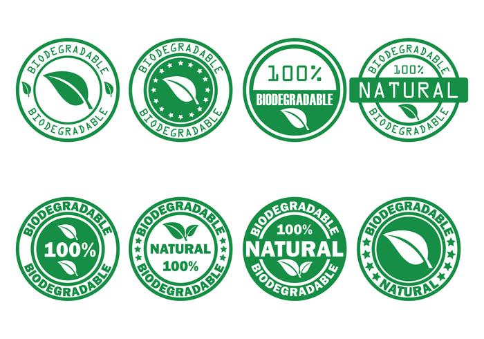 Biodegradable Vector Stamp