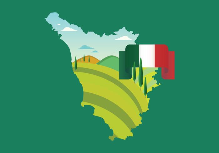Tuscany Map Vector Tuscany Map Vector