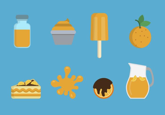 Flat Orange Vectors