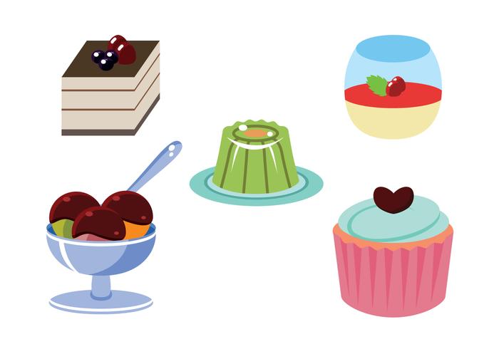 Dessert Flat Vector