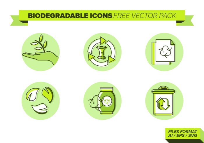 Biodegradable Icons Free Vector Pack Biodegradable Icons Free Vector Pack