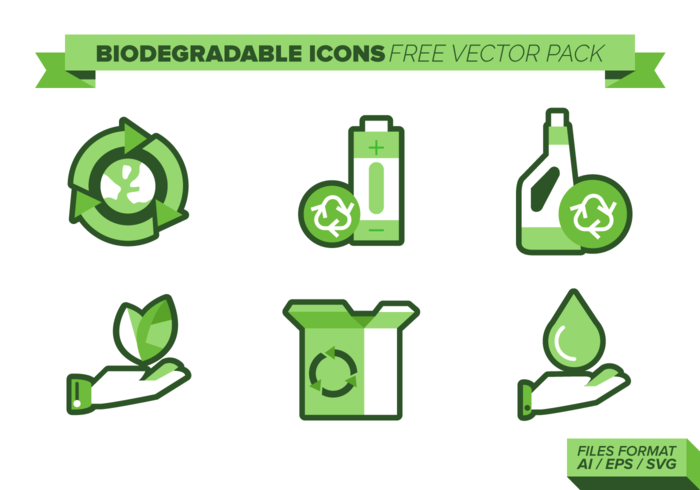 Biodegradable Icons Free Vector Pack Biodegradable Icons Free Vector Pack