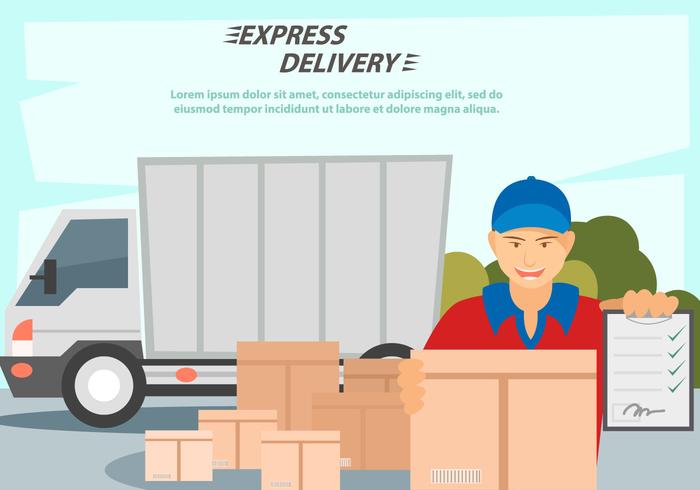 Delivery Man Services vector