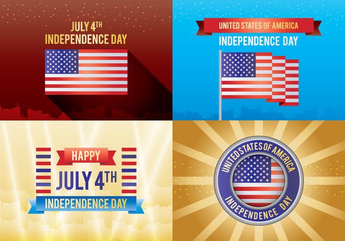 4th Of July Independence Day Card vector