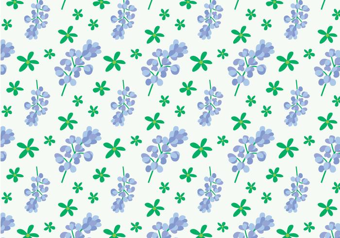 Bluebonnet Flower Pattern Bluebonnet Flower Pattern